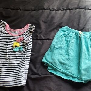 OshKosh B'gosh Matching Sets - girl 6x skort stripe top OshKosh B'gosh Matching Sets - girl 6x skort stripe top